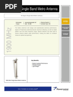 90-Degree Single Band Metro Antenna