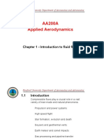 AA200A Applied Aerodynamics: Chapter 1 - Introduction To Fluid Flow