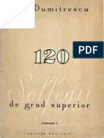 Dumitrescu Ion - 120 de Solfegii Vol I PDF