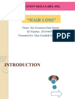 "Hair Loss": Presentation Skills (Bel 492)