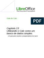 LibreOffice-Calc Como Bancodedados - Odt