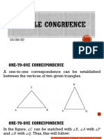 Triangle Congruence PDF