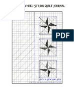 Double Pinwheel String Quilt Journal