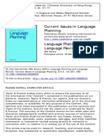 Amery - 2001 - Language Planning and Language Revival