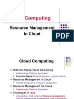 Cloud Computing: Resource Management in Cloud