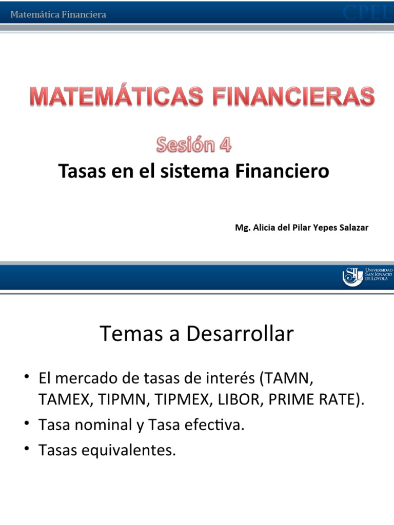Conceptos Clave de Matemática Financiera | PDF | Libor ...