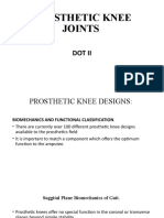 Prosthetic Knee Joints: Dot Ii