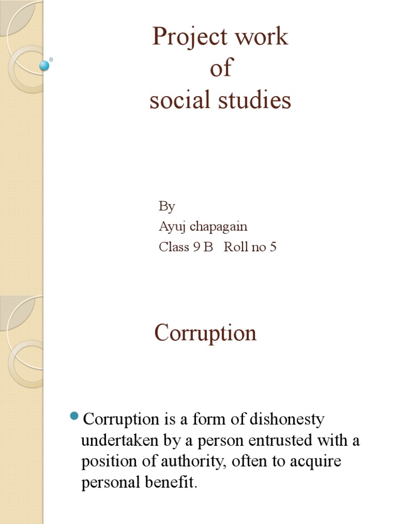 Causes and Effects of Corruption and Measures to Control It A Study of Social Issues in Nepal PDF