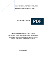 Gatuhi - Effect of Organizational Culture On Employee Retention in Commercial Banks in Kenya.