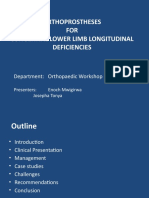 Orthoprostheses FOR Congenital Lower Limb Longitudinal Deficiencies