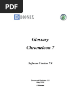 Glossary Chromeleon 7: Software Version 7.0