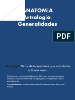 ANATOMÍA Artrología. Generalidades