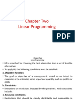 Chapter Two Linear Programming