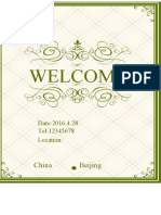 Green Pattern Invitation-WPS Office