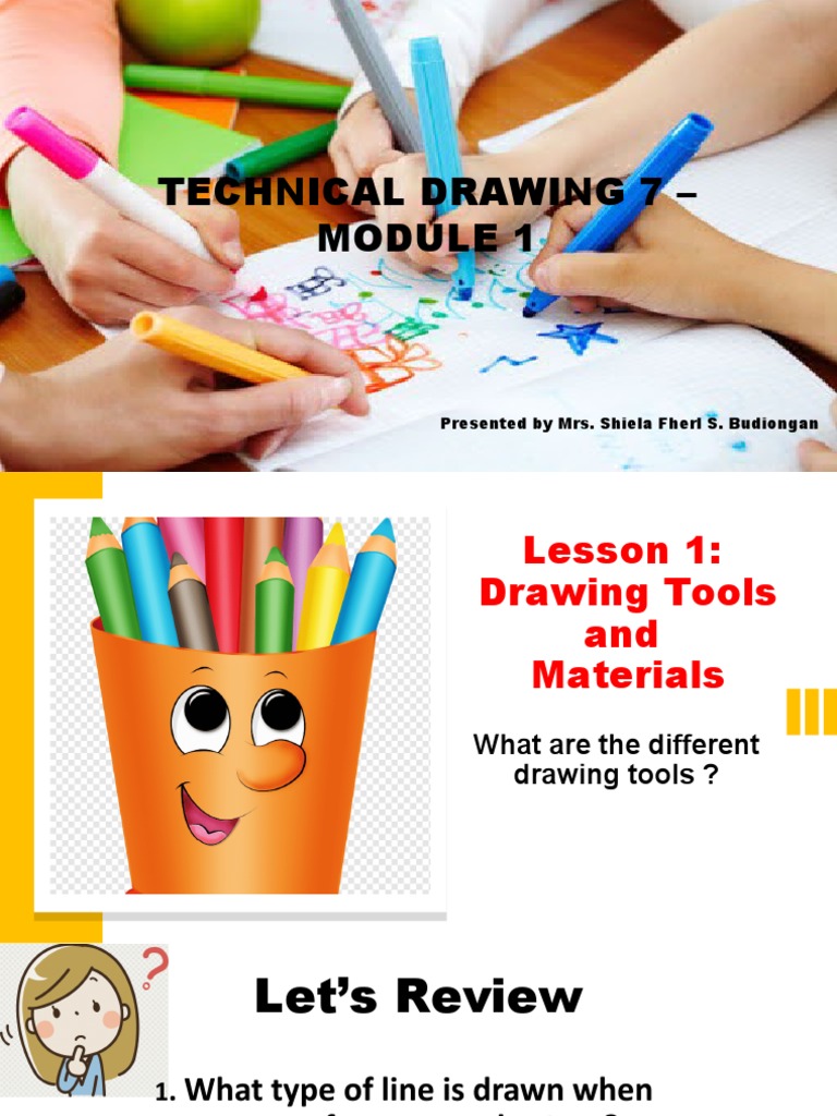 Drawing Tools and Materials Maam Len Output PDF