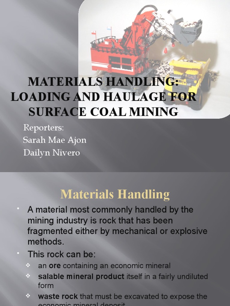 Loading and Haulage For Surface Coal Mining | PDF | Coal Mining | Minerals