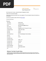 IELTS Payment Receipt