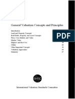 General Valuation Concepts and Principles: International Valuation Standards Committee
