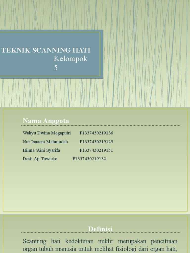 Teknik Scanning Hati dalam Kedokteran Nuklir | PDF | Sains & Matematika