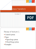 Lecture 2 Laplace Transform