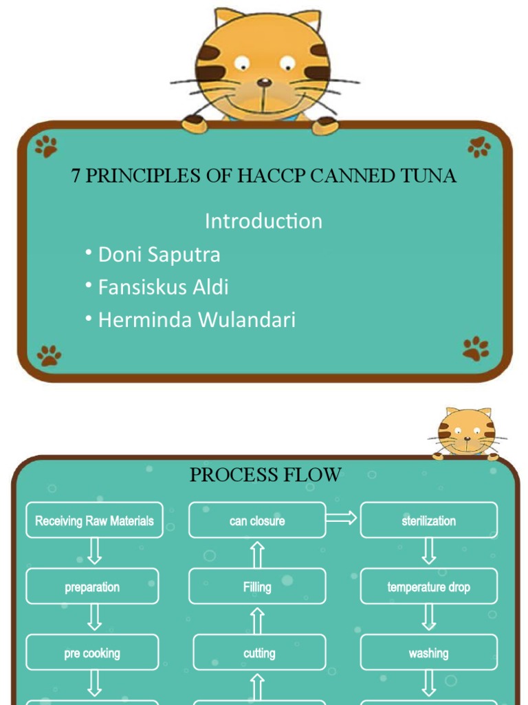 7 Principles of Haccp Canned Tuna PDF