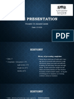 Case Presentation: Presenter: DR Amanda Lundah Date: 15/4/20