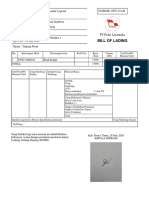 Bill of Lading: PT Pelni Larantuka