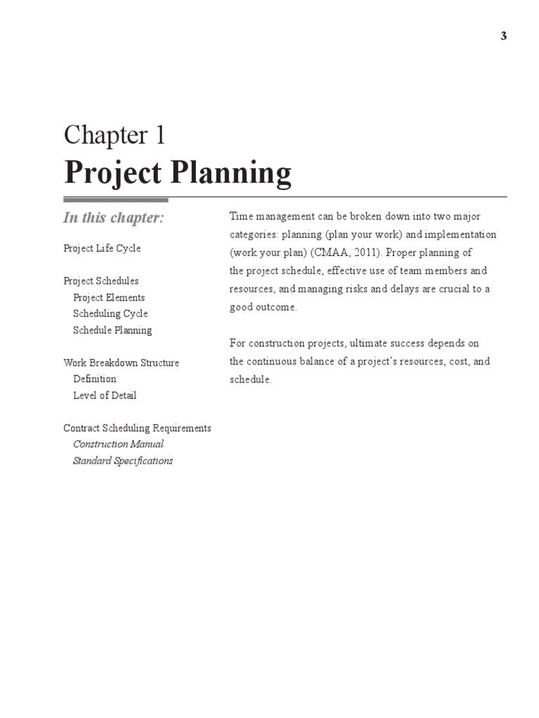 Project Scheduling and Planning Guide | PDF