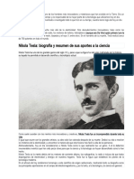 Nikola Tesla es considerado uno de los hombres más innovadores y misteriosos que han existido en la Tierra