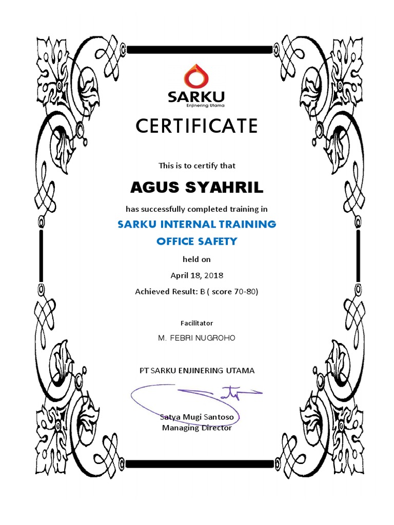 Office Safety Training PDF