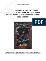 Shadow Lords Get of Fenris Werewolf The Apocalypse Tribe Novel Book 1 by Gerbod Fleming Eric Griffin