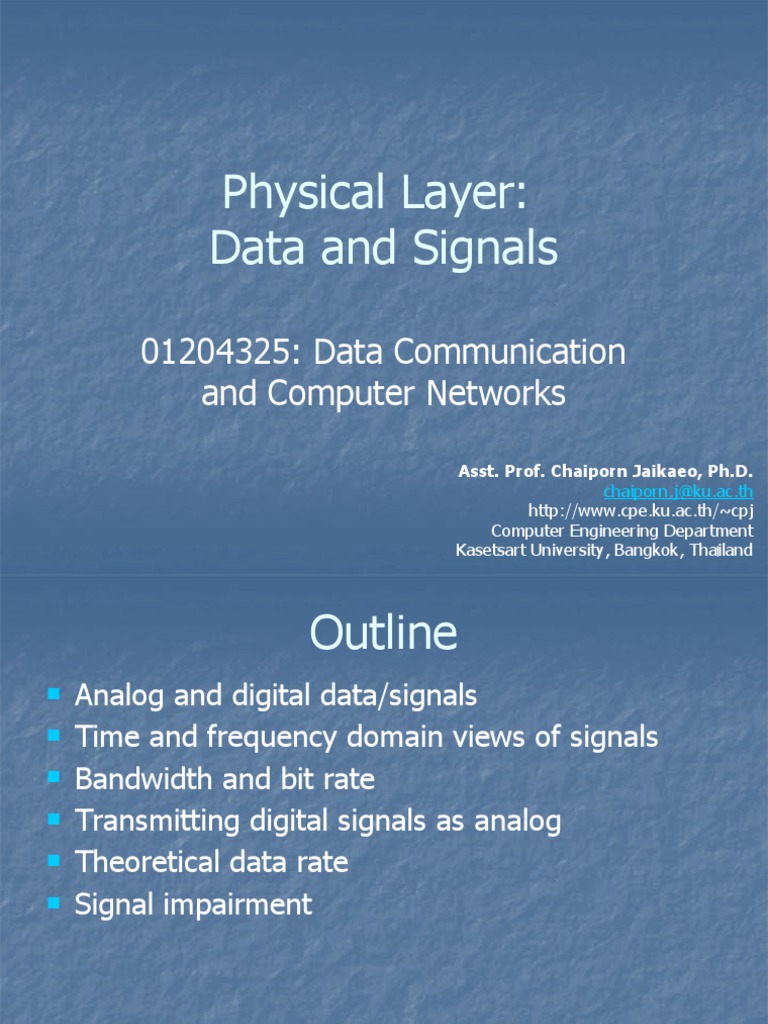Data and Signals in Communication Systems | PDF | Decibel | Signal To ...
