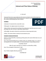 Compound Interest and Time Value of Money