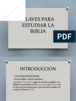 Claves para Estudiar La Biblia