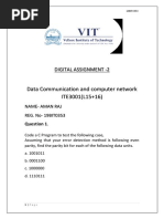 Data Communication and Computer Network ITE3001 (L15+16) : Digital Assignment - 2