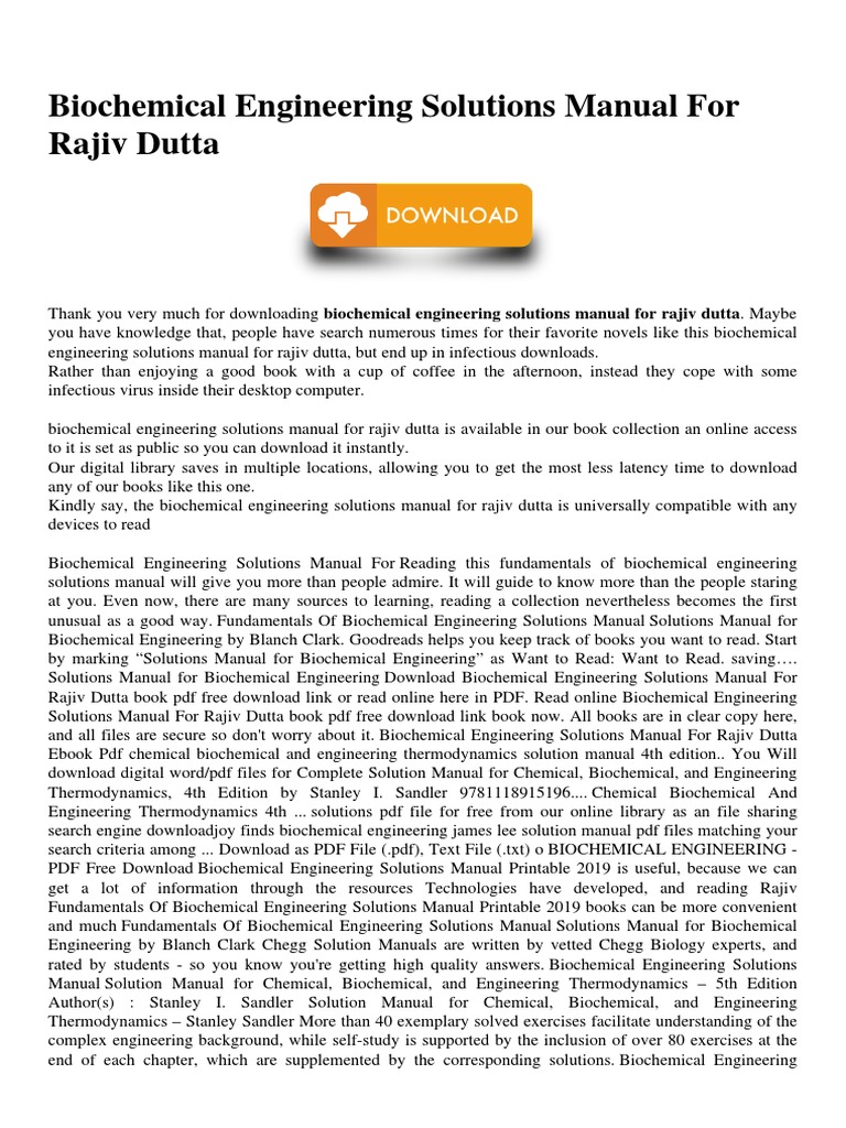 Biochemistry intelligence overview