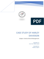 Case Study of Harley Davidson: Subject: Fashion Brand Management