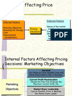 Factors Affecting Price Decisions: Internal Factors External Factors