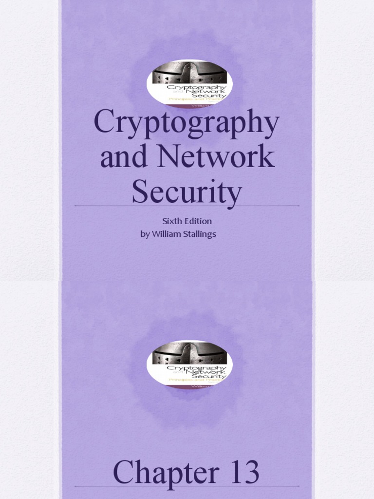 Cryptography and network security sixth edition by william stallings