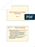 Electrostatica en Medios Materiales