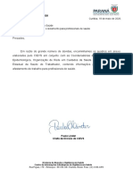 Memorando Circular Nº 22 - 2020 RETIFICADO Orientações Sobre Isolamento e Afastamento para Profissionais de Saúde