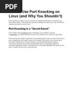 How to Use Port Knocking on Linu1.docx