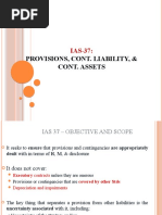 Provisions, Cont. Liability, & Cont. Assets