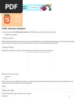 Top 44 HTML Interview Questions - HTML5 Interview Questions - Javatpoint