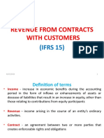 Revenue From Contracts With Customers: (IFRS 15)