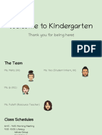 Kindergarten Orientation