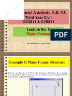 Structural Analysis 3 & 3A: Third Year Civil CVG311 & CVS311 Lecture No. 5