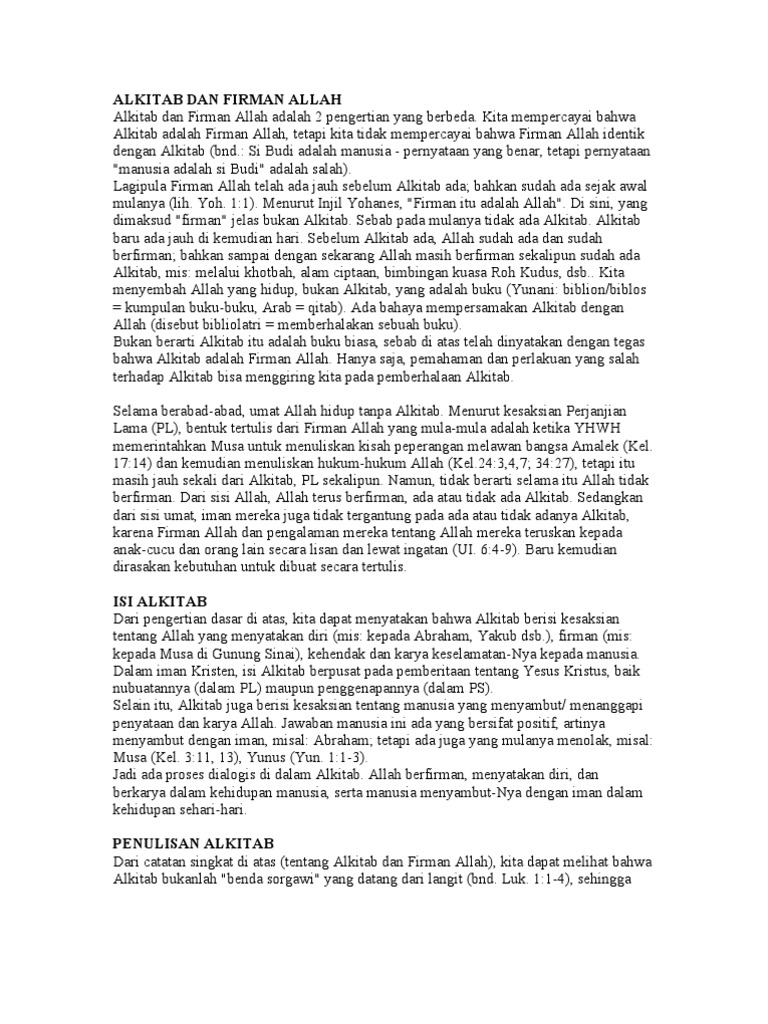 Alkitab Dan Firman Allah Pdf