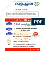 If Then Conditionals in English: The First Conditional