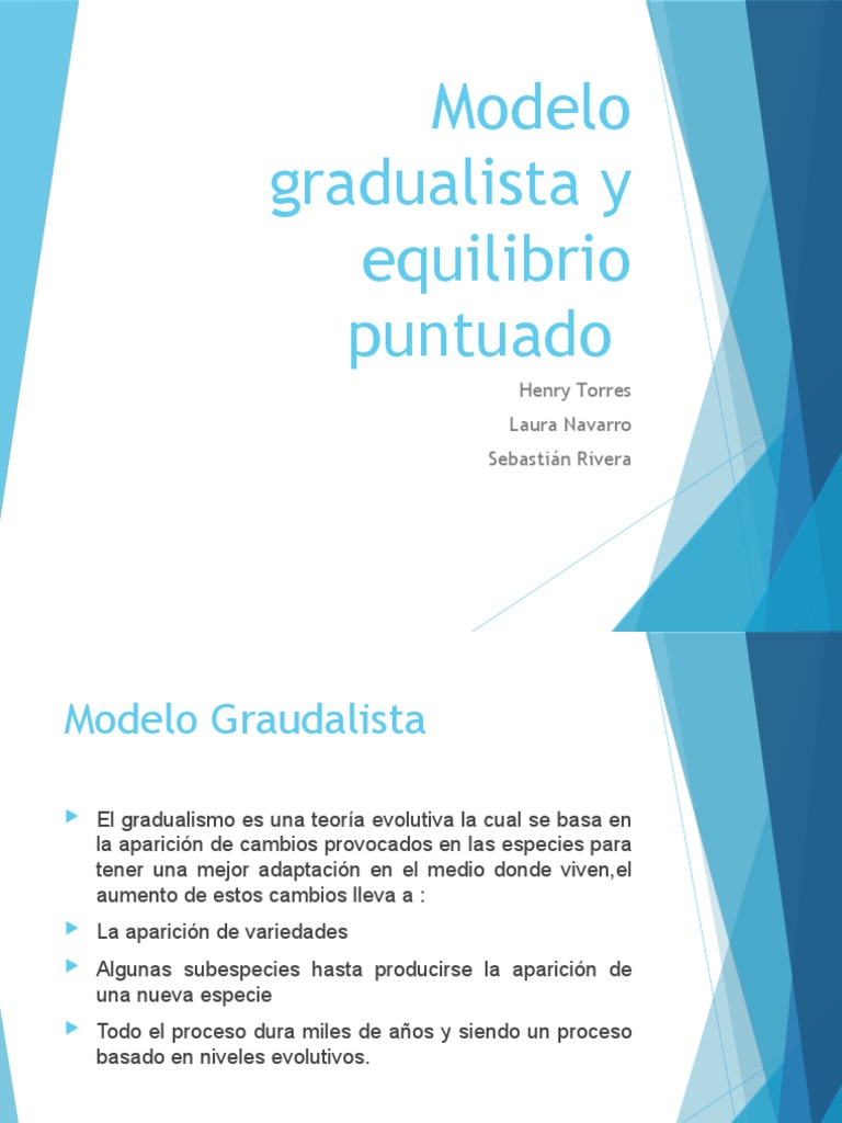 Gradualismo y Equilibrio Puntuado en Evolución | PDF | Evolución ...